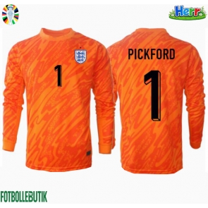 England Jordan Pickford #1 Målvakt Hemmatröja EM 2024 Långärmad